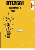 BTE2601 ASSIGNMENT 2 2024(WRITTEN) -Becoming a Teacher