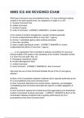 NIMS ICS 400 REVIEWED EXAM QUESTIONS AND CORRECT DETAILED ANSWERS &lpar;VERIFIED ANSWERS&rpar; &vert;ALREADY GRADED A&plus;