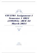 CIV3701 Assignment 1 Semester 1 2024 (199295) - DUE 22 March 2024