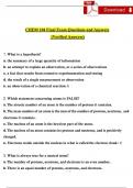 CHEM 104 Final Exam Questions and Answers (2024 / 2025) (Verified Answers)