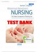 Testbank for Davis advantage for maternal newborn nursing critical components of nursing care 3rd edition connie durham roberta chapman //Latest update 2024