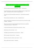 IBEC STUDY GUIDE QUESTION AND ANSWER  Hirsutism 