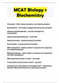 MCAT Biology + Biochemistry