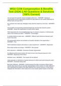 WGU C236 Compensation & Benefits Test &lpar;2024&rpar; &vert;&vert; All Questions & Solutions &lpar;100&percnt; Correct&rpar;