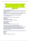WGU C236 Compensation & Benefit Comprehensive Exam &vert;&vert; Over 500 Questions and All Correct Answers &lpar;Rated A&plus;&rpar;