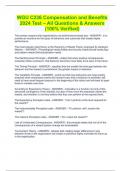 WGU C236 Compensation and Benefits 2024 Test &ndash; All Questions & Answers &lpar;100&percnt; Verified&rpar;