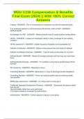 WGU C236 Compensation & Benefits Final Exam &lpar;2024&rpar; &vert;&vert; With 100&percnt; Correct Answers