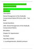 Dental Management Of The Medically Compromised Patient 8Th Ed                                                                       Test Bank 