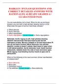 BARKLEY 3P EXAM QUESTIONS AND CORRECT DETAILED ANSWERS WITH RATIONALES| ALREADY GRADED A+ GUARANTEED PASS
