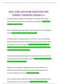 NHA- CCMA 2024 EXAM QUESTIONS AND CORRECT ANSWERS GRADED A +