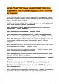 AFAA PRACTICE EXAM &lbrace;QUESTIONS WITH ALL ANSWERS 100&percnt; CORRECT&rcub; &lpar;2024 &sol; 2025&rpar; &lpar;Verified by Experts&rpar;
