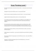 Nccer Plumbing Level 1 Questions and answers latest update 2024 