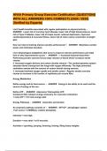 AFAA Primary Group Exercise Certification &lbrace;QUESTIONS WITH ALL ANSWERS 100&percnt; CORRECT&rcub; &lpar;2024 &sol; 2025&rpar; &lpar;Verified by Experts&rpar;