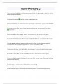 Nccer Plumbing 2 Questions and answers latest update 2024 