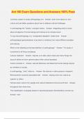 Ant 100 Exam Questions and Answers 100&percnt; Pass