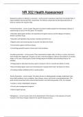 NR 302 Health Assessment Questions and answers latest update 2024 