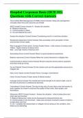 Hospital Corpsman Basic &lpar;HCB 101&rpar; Questions with Correct Answers Bundled Package 