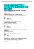 MNMT 3850 CHAPTER 15 HOMEWORK QUESTIONS AND ANSWERS