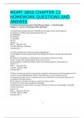 MGMT 3850 CHAPTER 13  HOMEWORK QUESTIONS AND  ANSWES