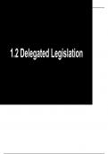 delegated legislation a level law