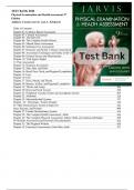 Test Bank Physical Examination and Health Assessment 9th Edition by Carolyn Jarvis
