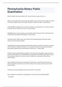 Pennsylvania Notary Public Examination Questions With Correct Answers&excl;&excl;