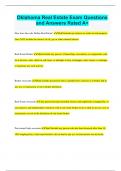 Oklahoma Real Estate Bundled Exams Questions and Answers Multiple Versions &lpar;2024&sol;2025&rpar; &lpar;Complete&comma; Accurate&comma; and Verified&rpar;