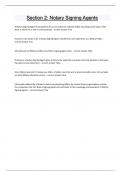 Section 2 Notary Signing Agents Questions and answers latest update 2024 