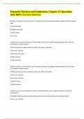 Financial Markets and Institutions Chapter 12