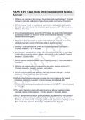 NASM CPT Exam Study 2024 Questions with Verified Answers&period;