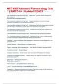 NSG 6005 Advanced Pharmacology Quiz 1 &vert; RATED A&plus; &vert; Updated 2024&sol;25