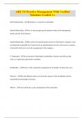 ARE 5&period;0 Practice Management With Verified Solutions Graded A&plus;