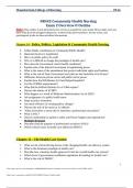 NR442 Community Health NursingExam 2 Overview & Outline