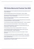 PSI Online Manicurist Practical Test 2023/2024-Graded A