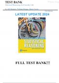 Testbank for Statistical Reasoning for Everyday Life, 5th edition by Jeff Bennett, William Briggs, Mario Triola||All Chapters||Complete Guide A+
