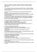 Gold Coast School Real Estate Questions Ch&period;1-19
