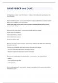 SANS GISCP AND GIAC FINAL EXAM QUESTIONS 2024&period;