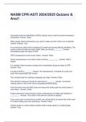 NASM CPR-ASTI 2024&sol;2025 Quizzes & Ans&excl;&excl;