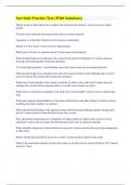 ServSafe Practice Test &lpar;With Solutions&rpar;
