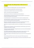 Servsafe Practice Test &lpar;50 questions with Answers&rpar; A&plus; Graded&period;