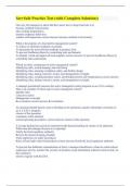 ServSafe Practice Test &lpar;with Complete Solutions&rpar;