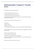 IFSTA Essentials 7 Chapter 9 Forcible Entry Exam Questions 2024.