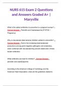 NURS615 | NURS 615 Exam 2 Questions and Answers Graded A+ | Maryville