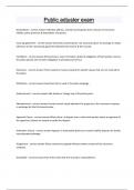Public adjuster exam Questions and answers latest update 2024 