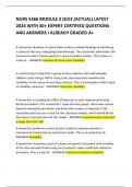 NURS 5366 MODULE 3 QUIZ &lpar;ACTUAL&rpar; LATEST  2024 WITH 30&plus; EXPERT CERTIFIED QUESTIONS  AND ANSWERS I ALREADY GRADED A&plus;