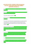 MA APPLICATOR LICENSE &lpar;CORE&rpar; EXAM  2024&vert; ACTUAL EXAM QUESTIONS AND CORRECT ANSWERS GRADED A&plus; 