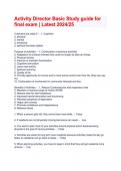 Activity Director  Exam Bundle