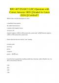 BIO 1407 EXAM 2 &lpar;LSC&rpar; Questions with Correct Answers 100&percnt; &vert;&vert; Graded A&plus; Latest &lpar;2024&rpar; &vert;&vert; Certified&excl;&excl;&excl;