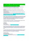 HESI Prep - Health Assessment Practice Questions And Answers -2024