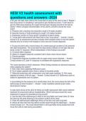 HESI V2 health assessment with questions and answers -2024